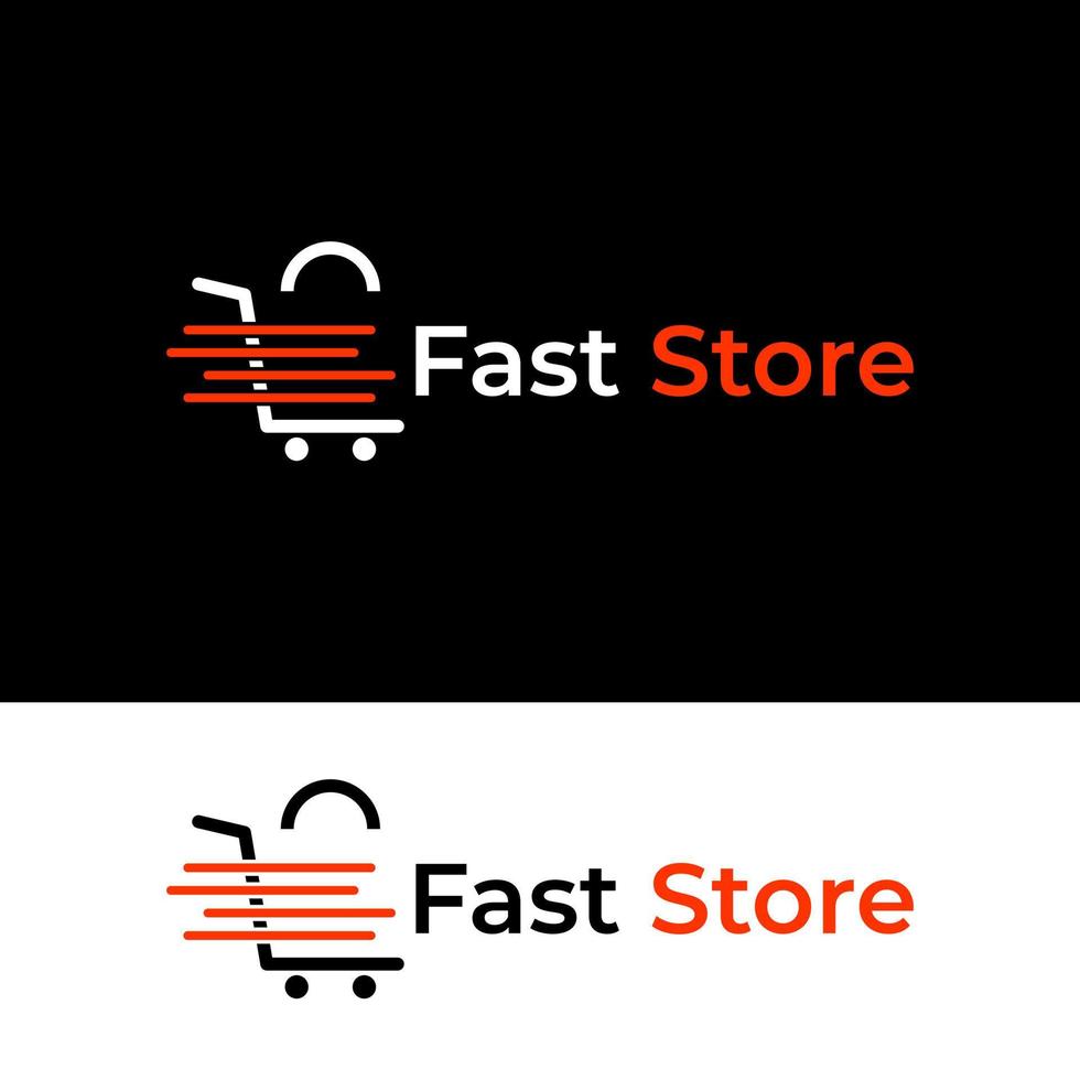 shopping butik logo design vektor