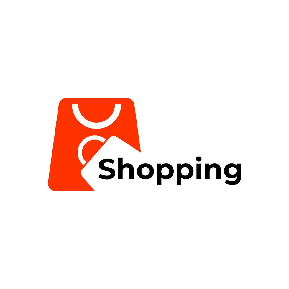shopping logotyp ikon design vektor