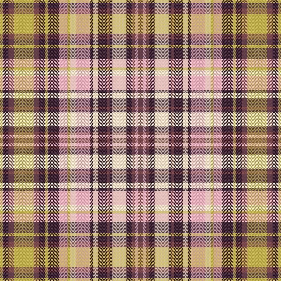 nahtloser Tartan-Plaid-Musterhintergrund mit Valentinsfarbe. Vektor-Illustration. vektor