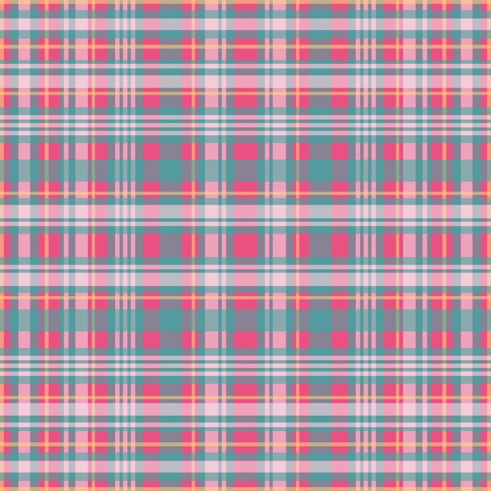 tartan plädmönster med textur och sommarfärg. vektor