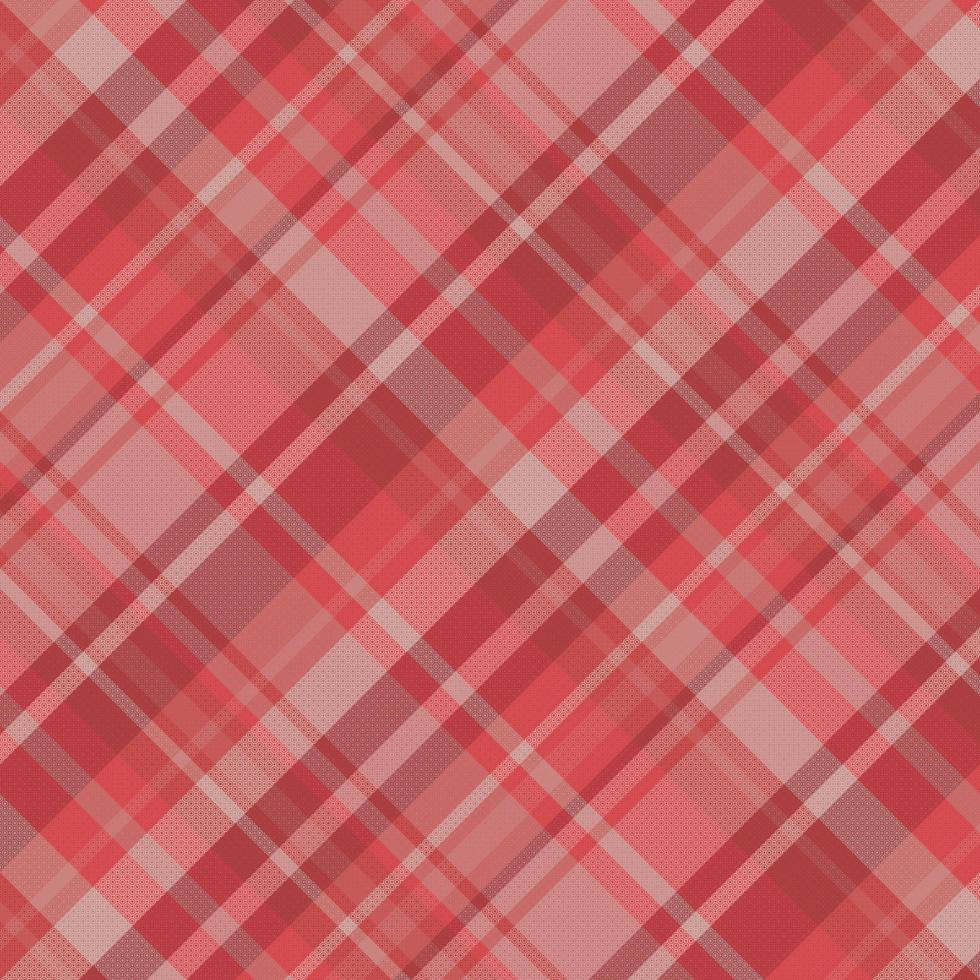 nahtloser Tartan-Plaid-Musterhintergrund mit Valentinsfarbe. vektor