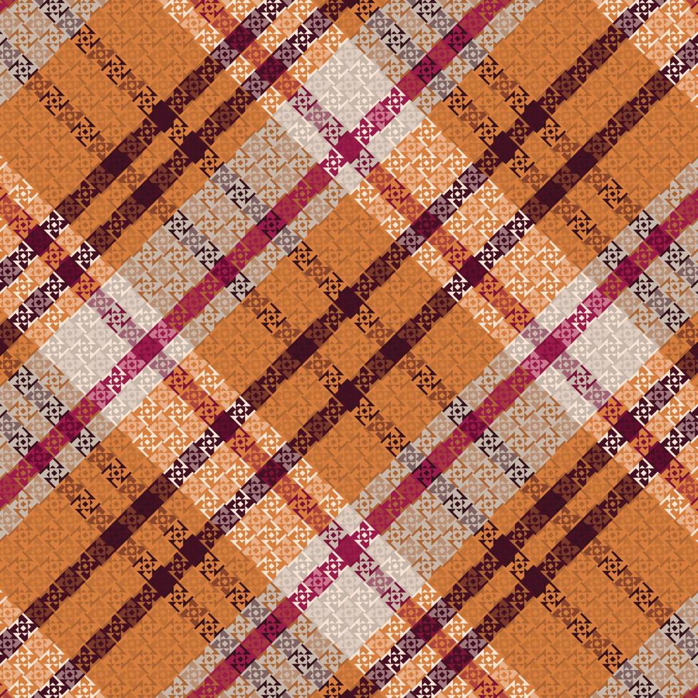 tartan plädmönster med textur och varm färg. vektor