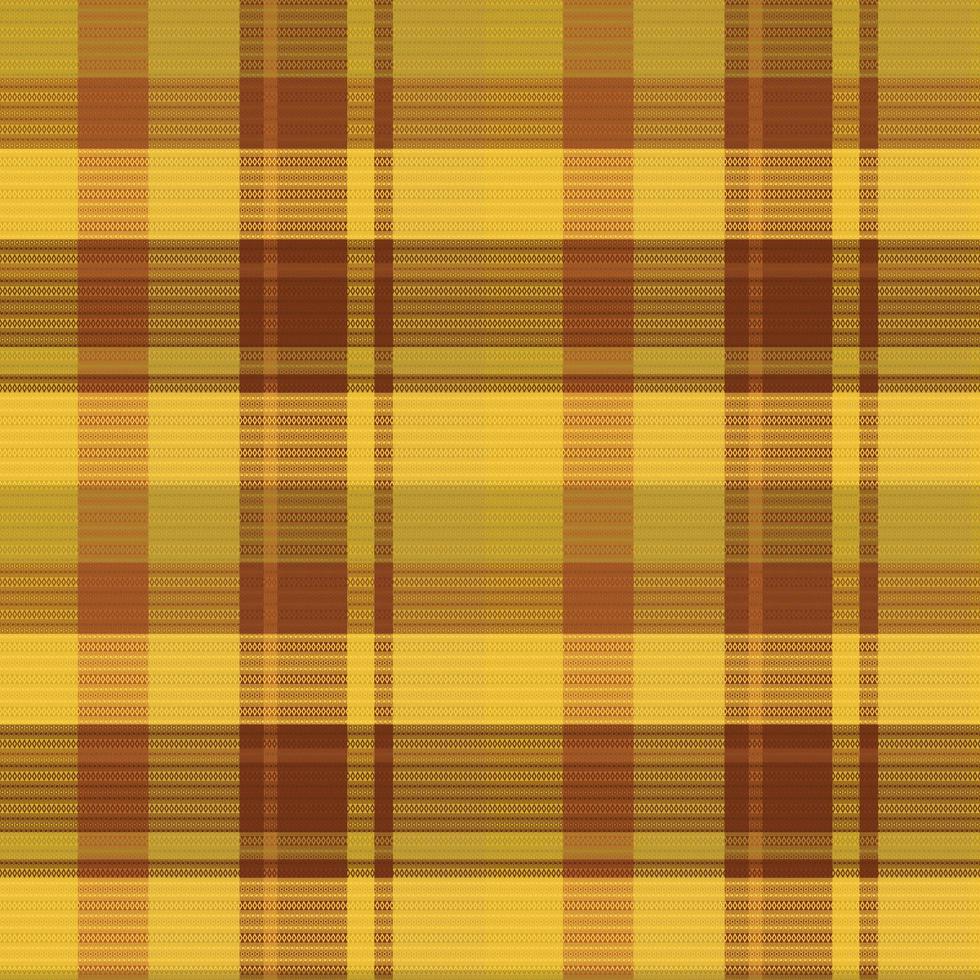 Tartan-Plaidmuster mit Textur und warmer Farbe. vektor