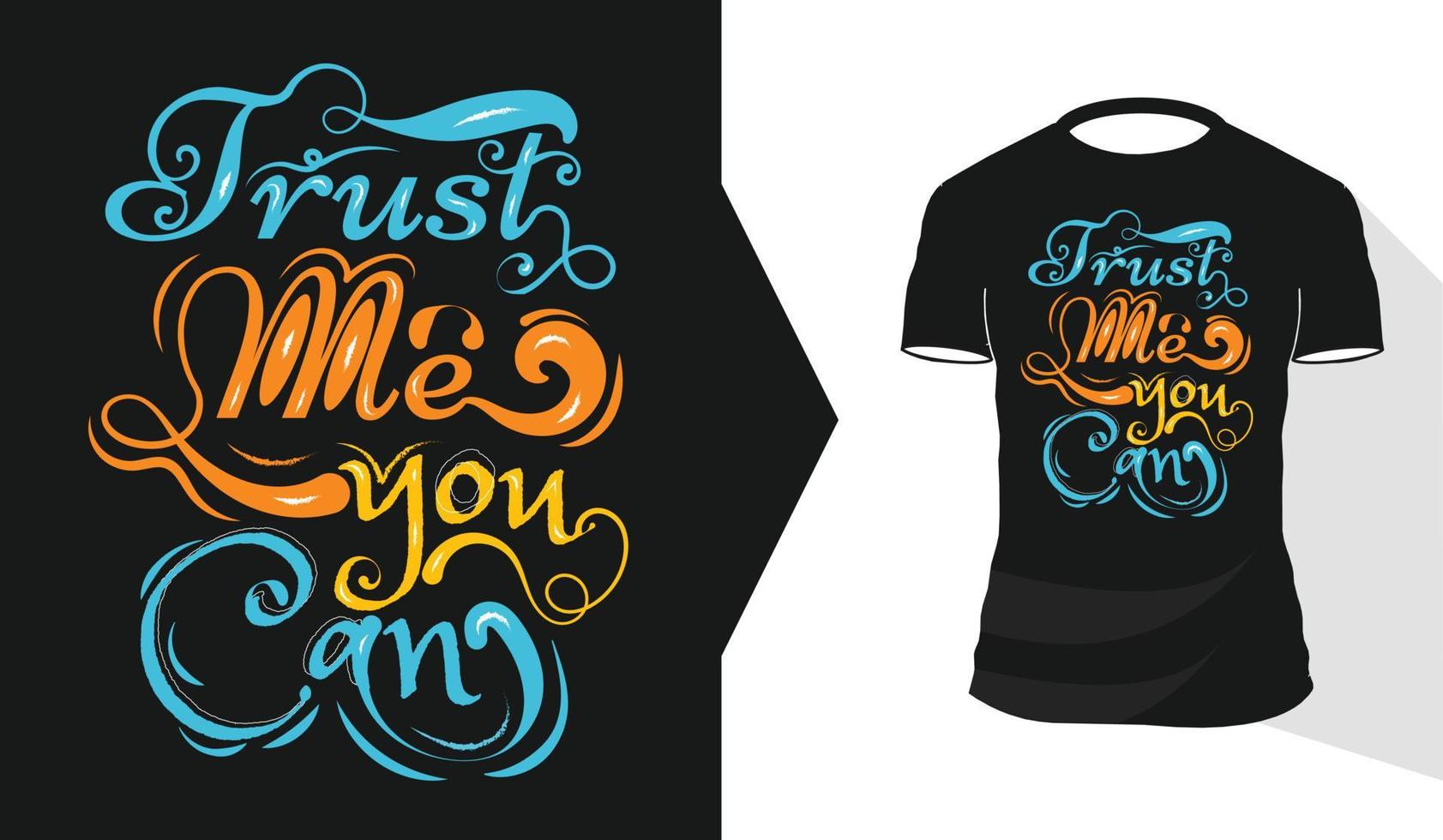 grafisk kalligrafi inspirerande citat typografi t-shirts design premium vektor