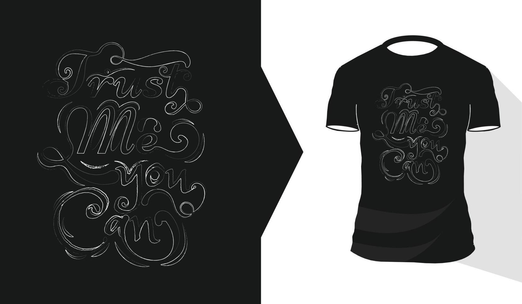 grafisk kalligrafi inspirerande citat typografi t-shirts design premium vektor