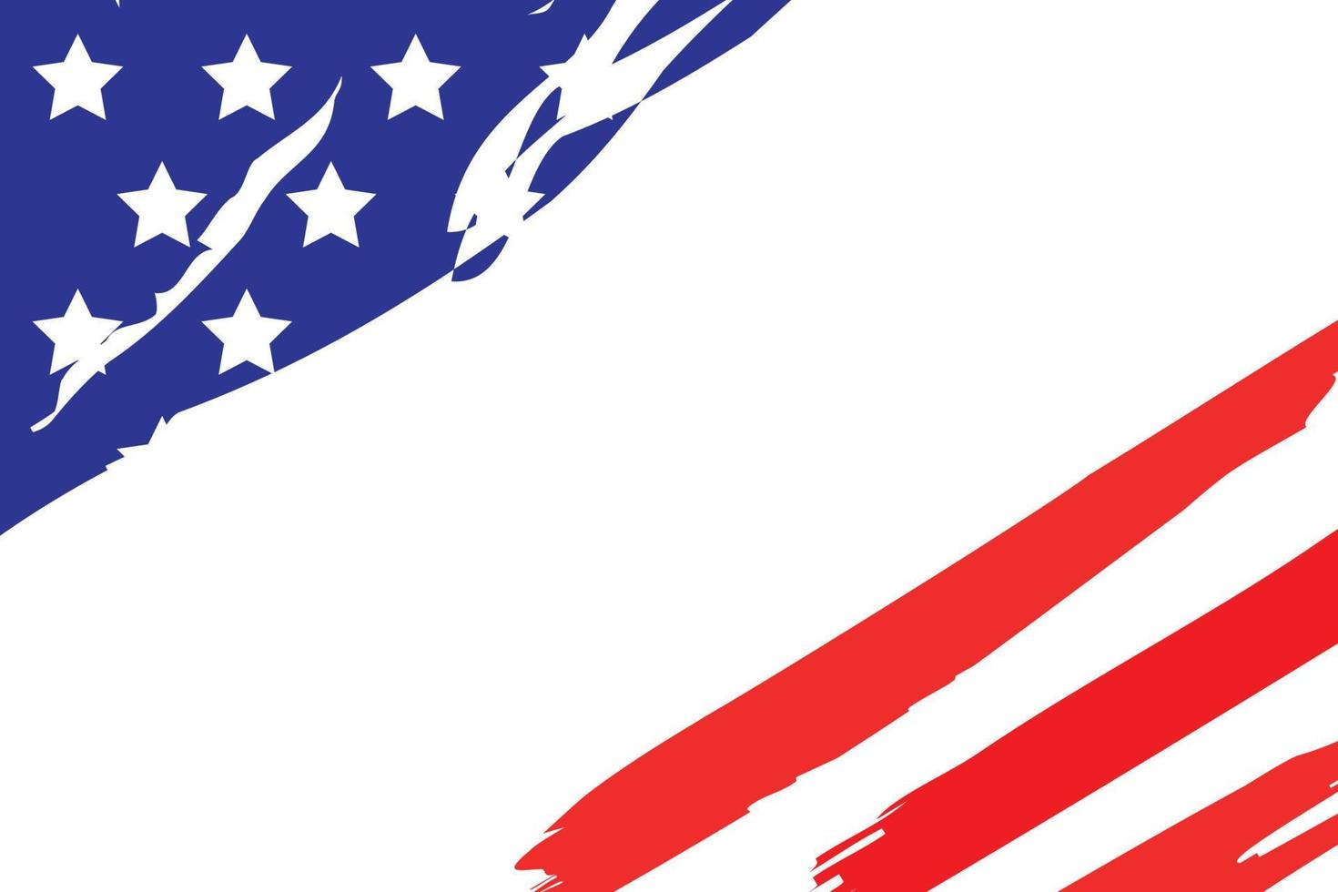 vacker amerikansk flagga bakgrundsdesign vektor