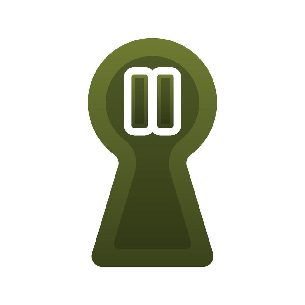 Design-Vorlagensymbol für das Schlüsselloch-Logo mit Farbverlauf anhalten vektor
