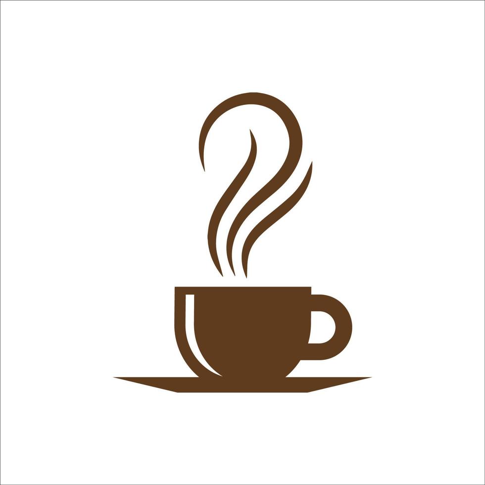 varm kaffekopp ikon. kaffe vektor isolerad på vit bakgrund. kaffekopp illustration enkelt tecken