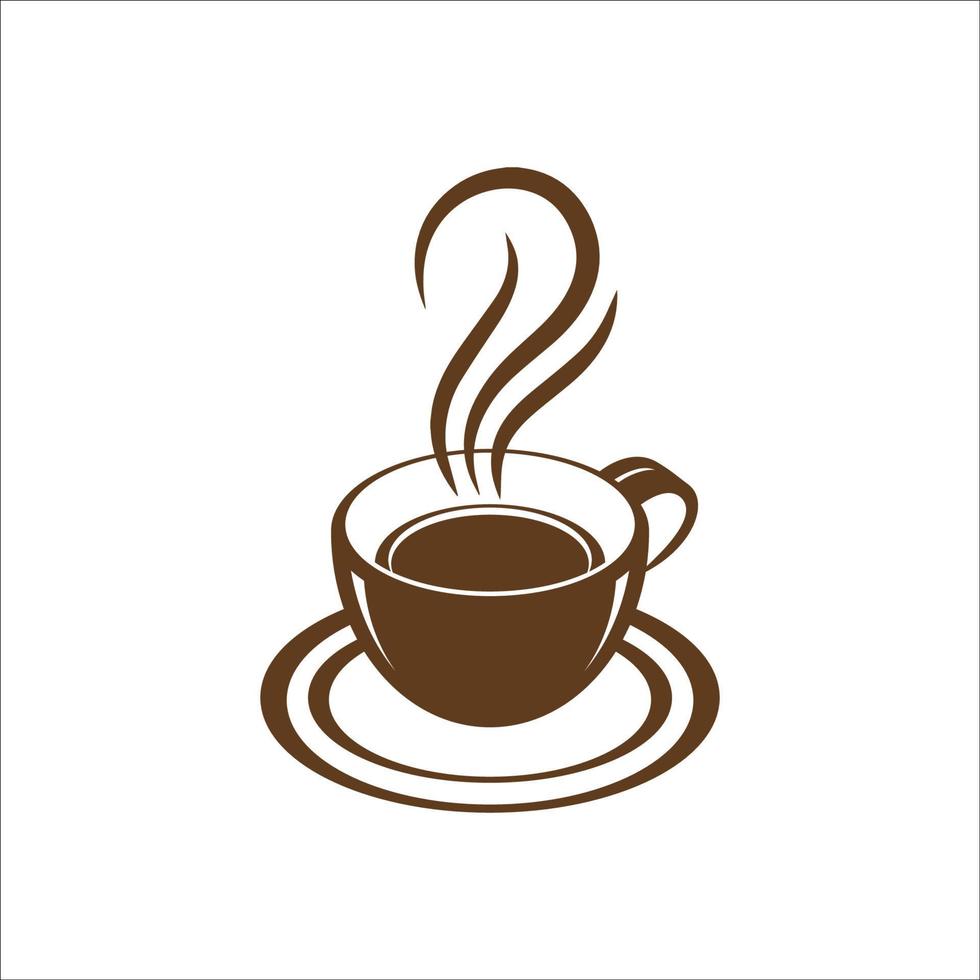 Symbol für heiße Kaffeetasse. Kaffeevektor isoliert auf weißem Hintergrund. kaffeetasse illustration einfaches zeichen vektor