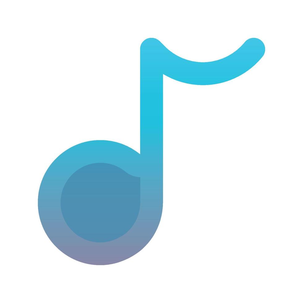 musik logotyp gradient designmall ikon vektor