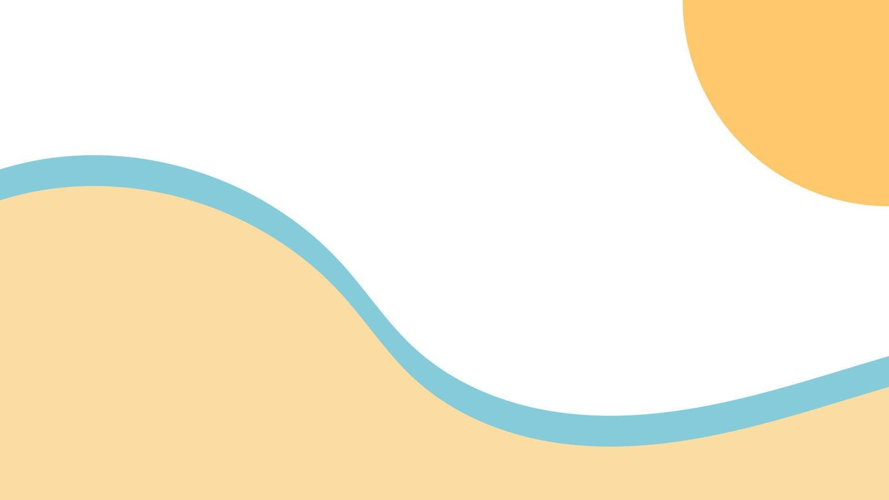 Sommervektor-Hintergrundillustration für Social Media-Designschablonen Hintergrund mit Kopienraum für Text. Sommerlandschaften Hintergrund für Banner, Grußkarten, Poster und Werbung. vektor