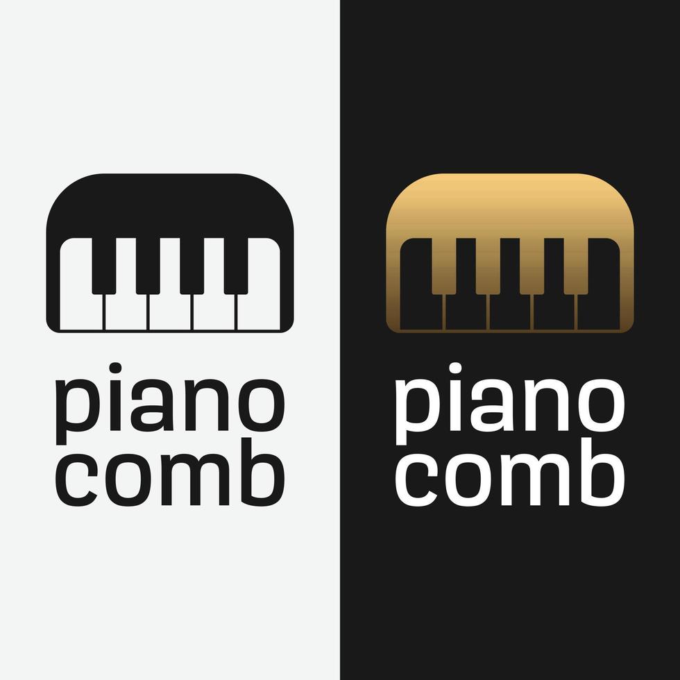 piano kam musik logotyp formgivningsmall vektor