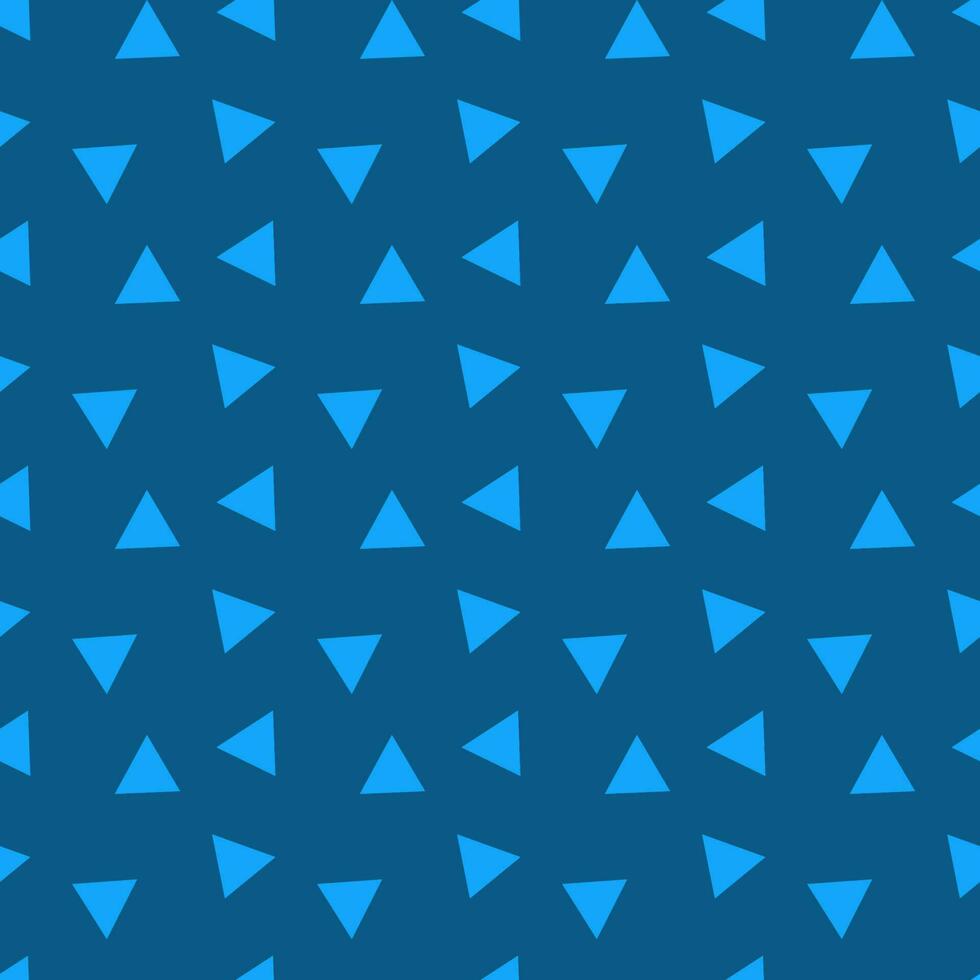 blauer nahtloser hintergrund des kleinen dreiecks vektor