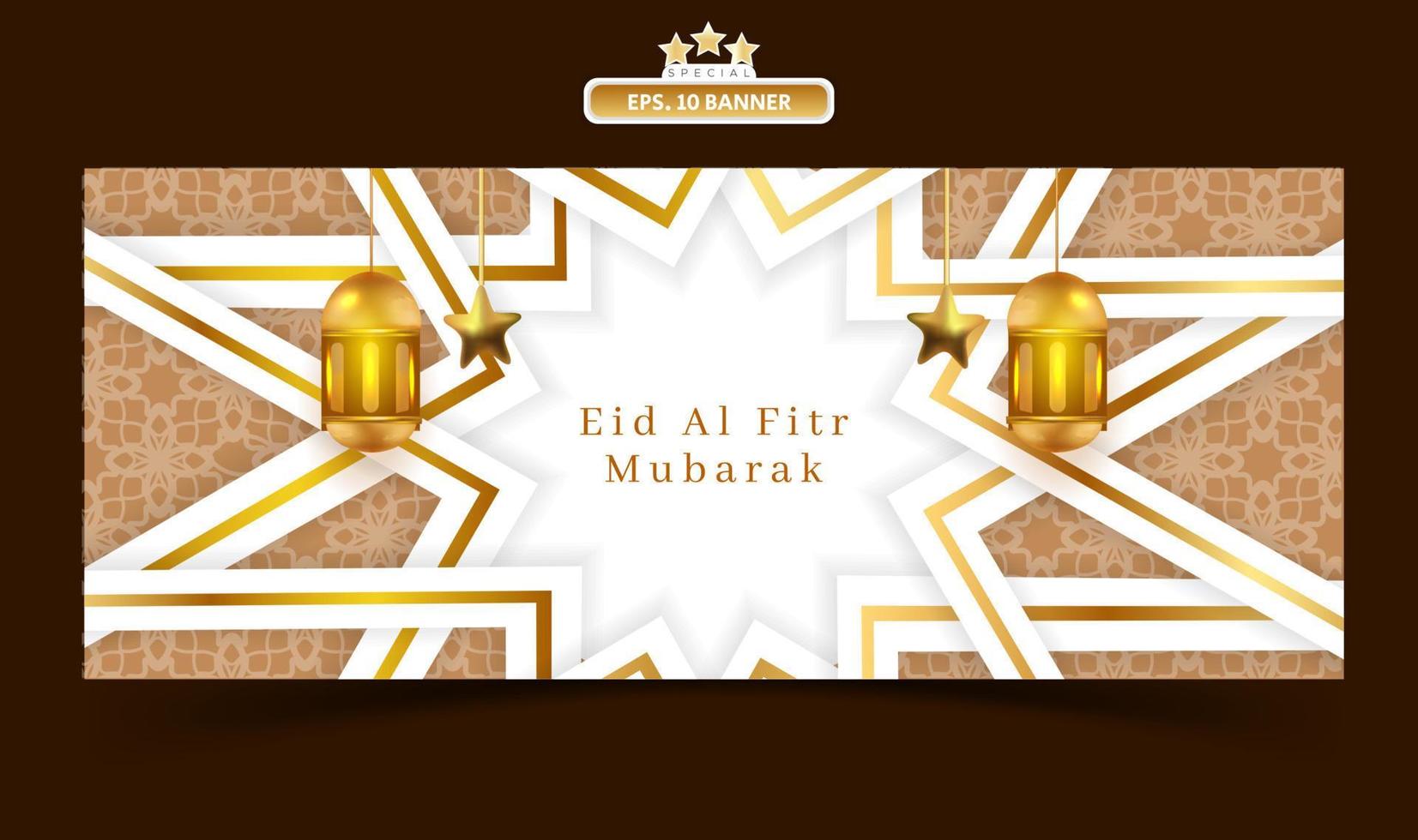 eid mubarak al-adha kalligrafie-design mit blauer arabeskendekoration vektor