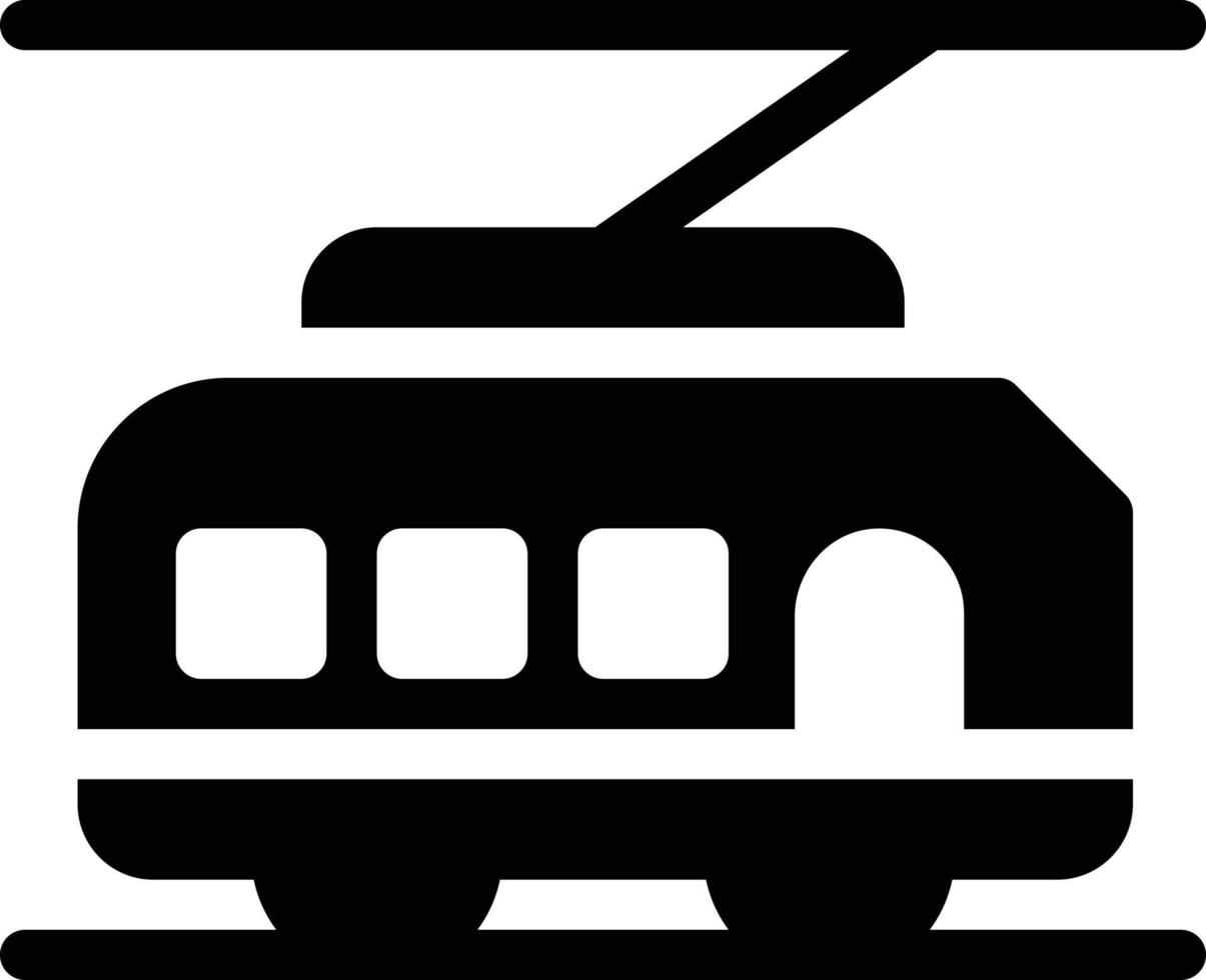 vektorillustration des öffentlichen verkehrs auf einem hintergrund. hochwertige symbole. vektorikonen für konzept und grafikdesign. vektor