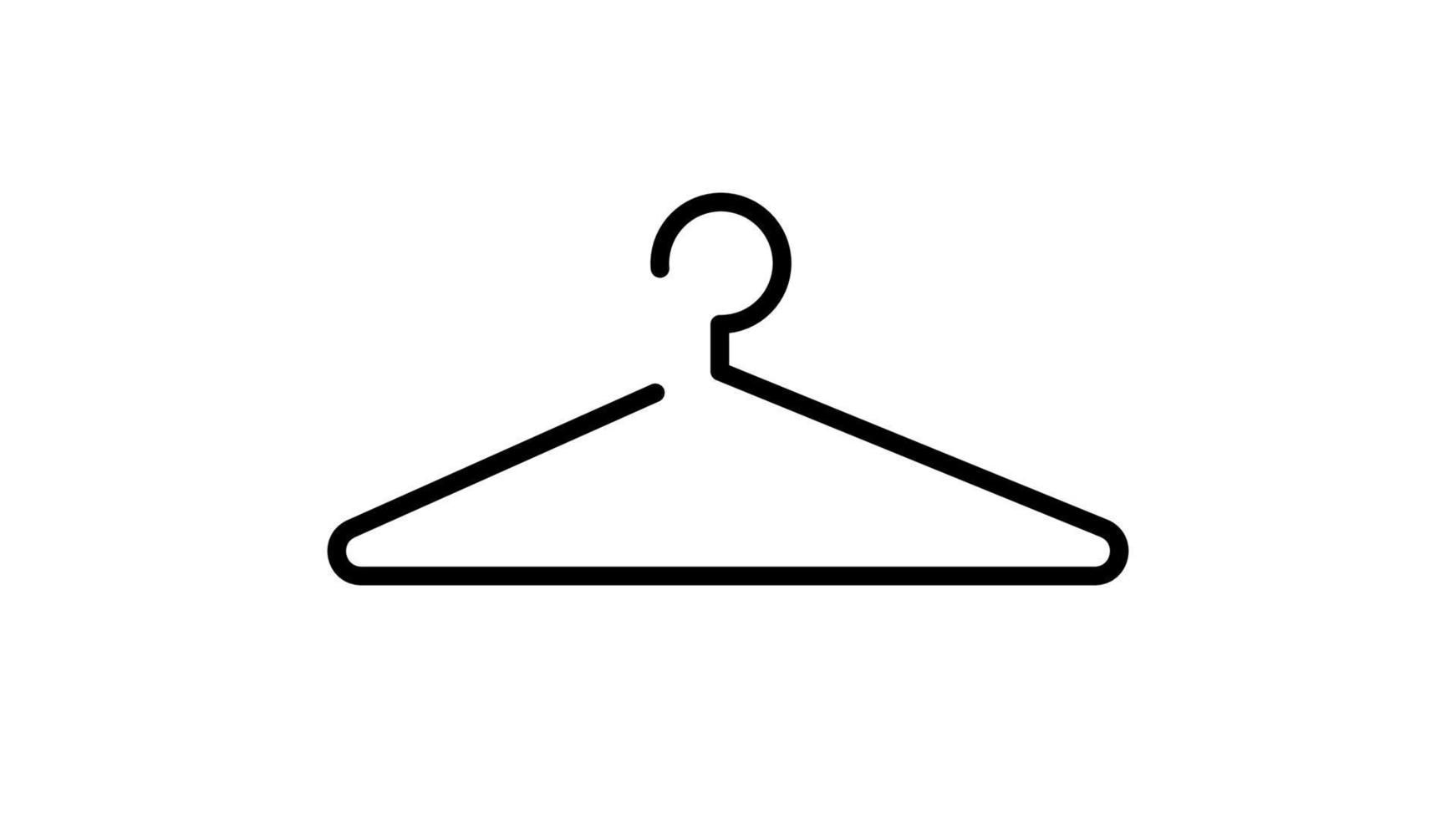 hängare för kläder vektor ikon illustration