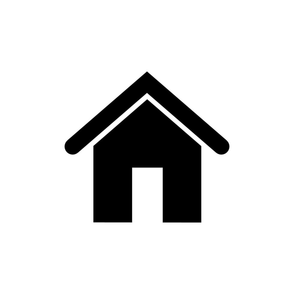 hem eller hus symbol ikon vektor illustration