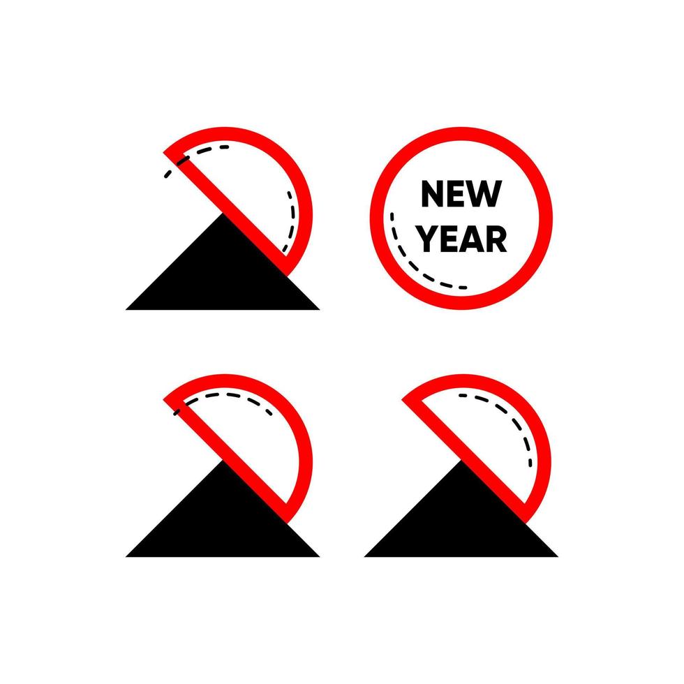 platt design 2022 gott nytt år händelse, vektor designmall för kalender, gratulationskort, webbplats, banner.