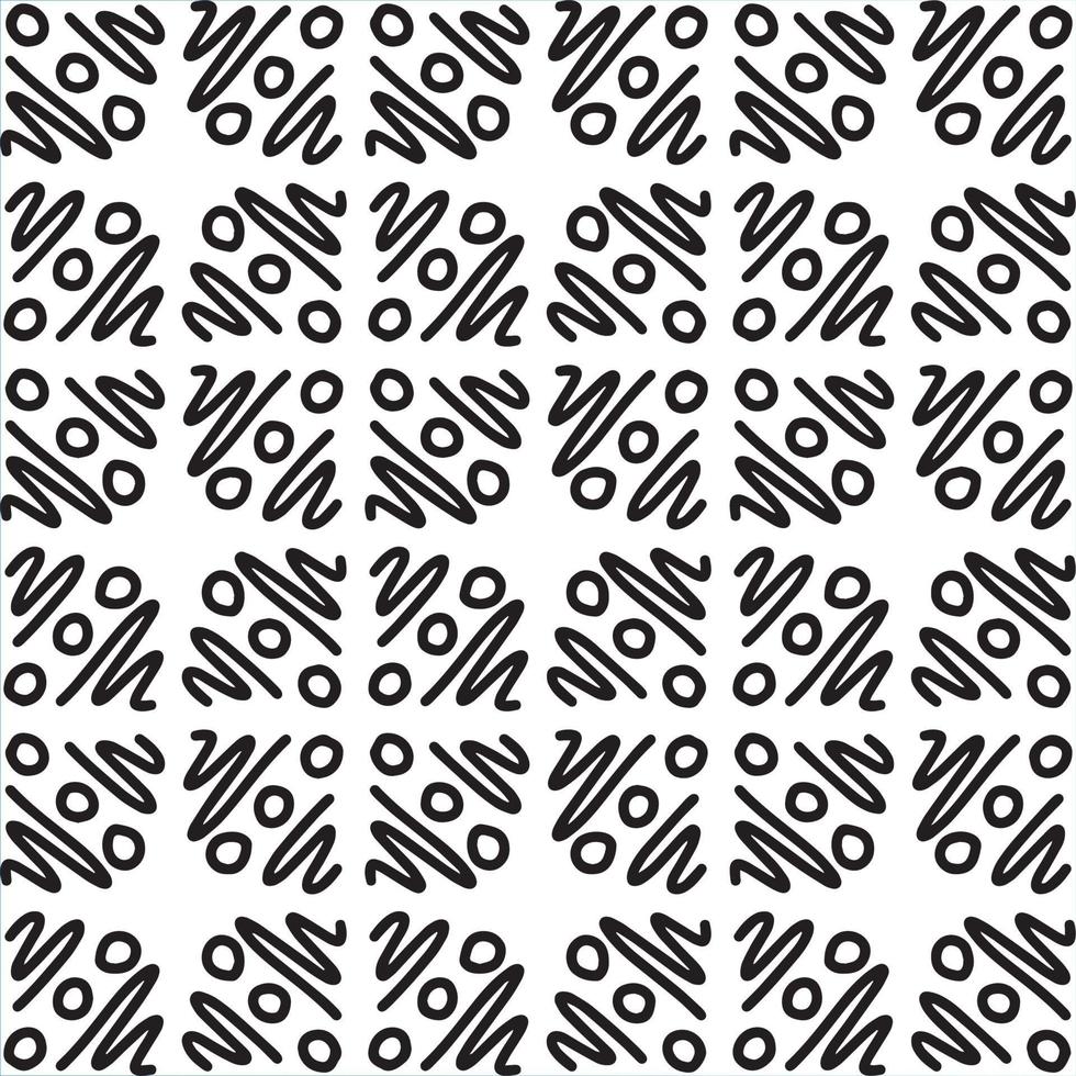 nahtlose abstrakte geometrische handgezeichnete Muster. vektor