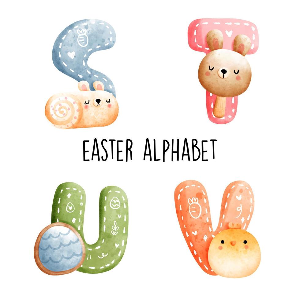 Ostern-Alphabet. Vektor-Illustration vektor