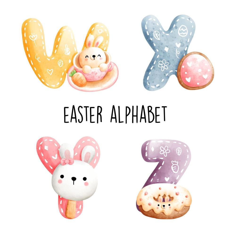 Ostern-Alphabet. Vektor-Illustration vektor