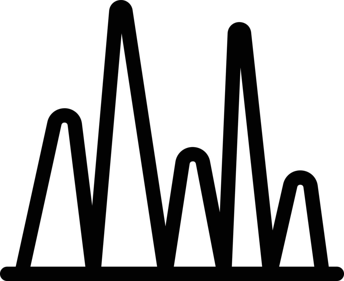 diagrammvektorillustration auf einem hintergrund. hochwertige symbole. vektorikonen für konzept und grafikdesign. vektor