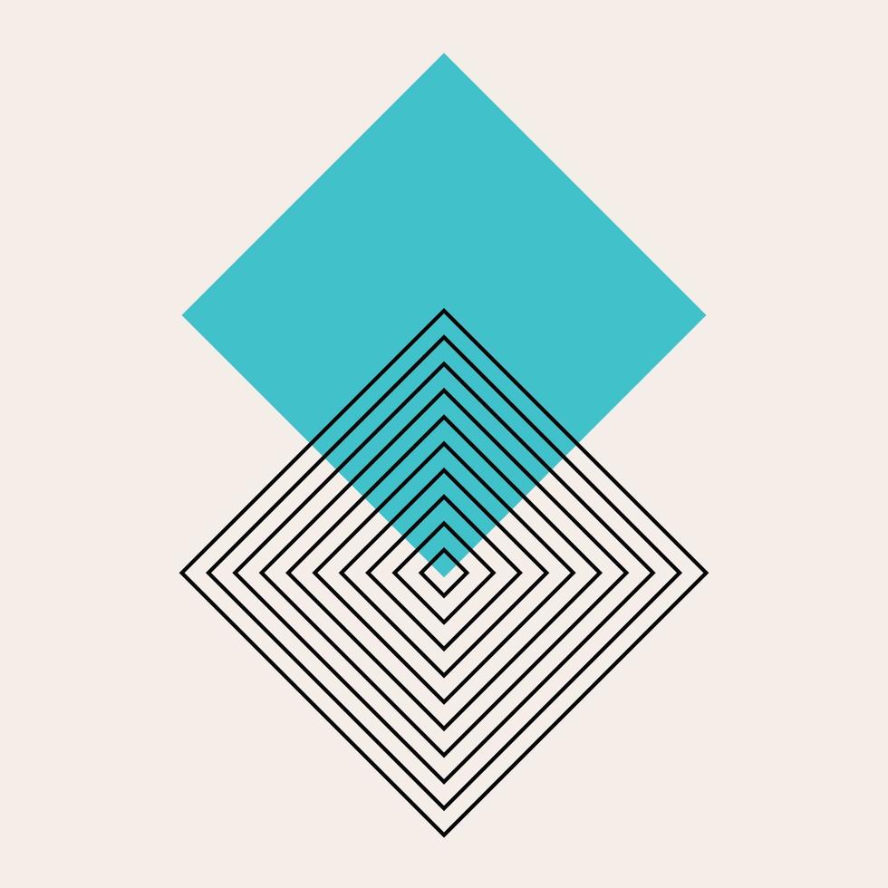 abstrakt siluett minimalistisk grafisk boho kontur dekor symbolelement ikon affischmall vektor