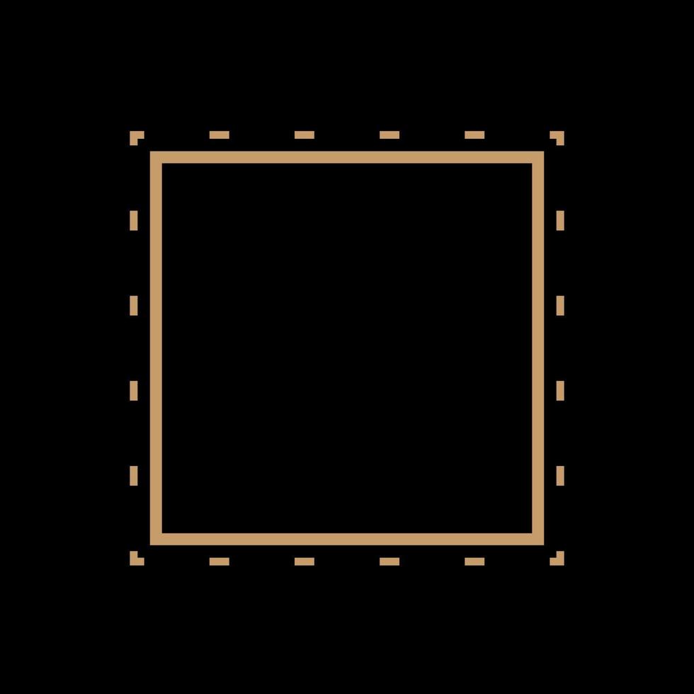 boho minimalistisk beige guldsymbol siluett. boho affisch utskrift mall. boho grafiskt element ikon mönster bakgrund vektor