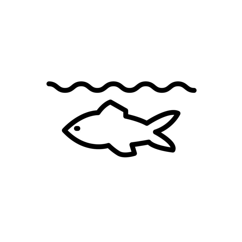 Abbildung Vektorgrafik Fisch-Symbol vektor