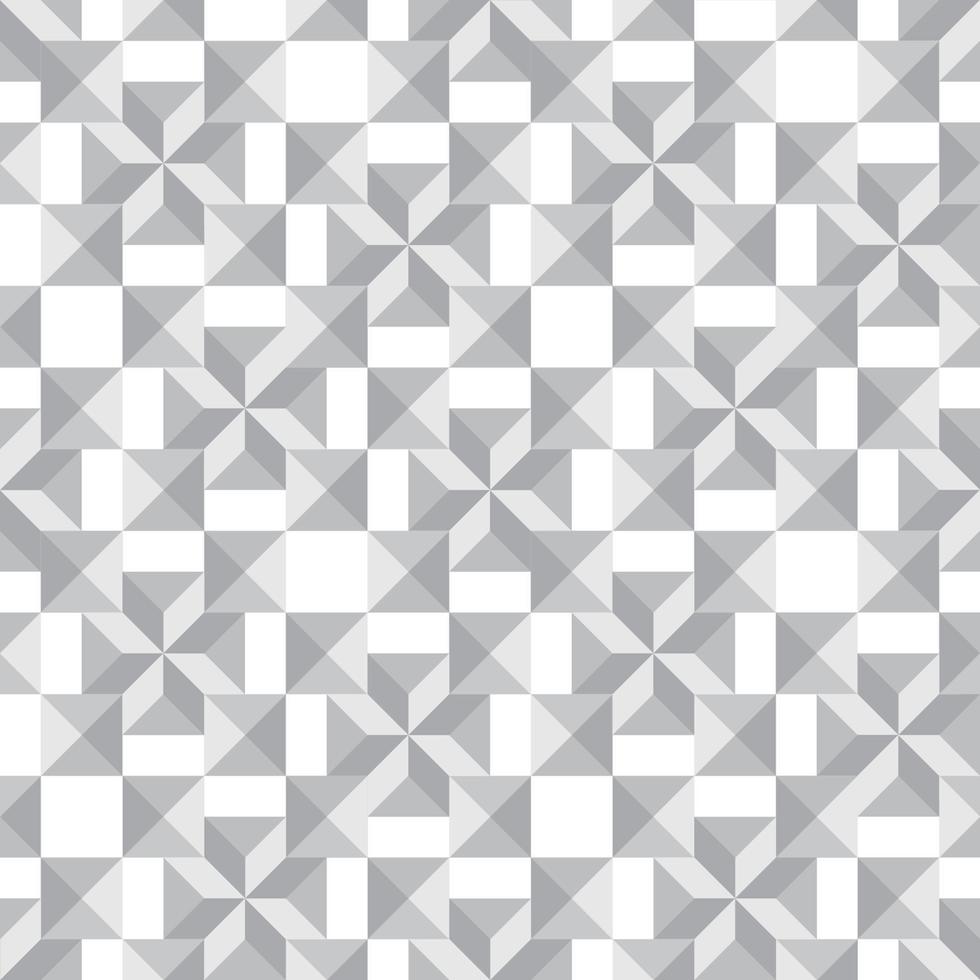 abstrakt geometrisk kakel mosaik seamless mönster. elegant monokrom prydnad av geometriska former vektor