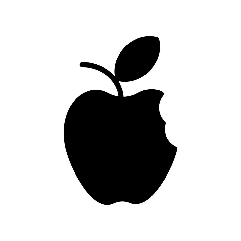 illustration vektorgrafik av apple-ikonen vektor