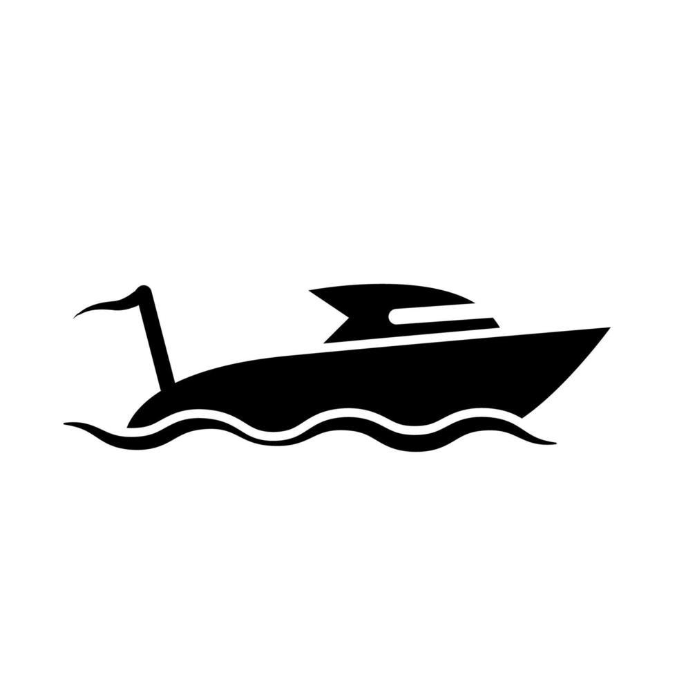 Abbildung Vektorgrafik Yacht-Symbol vektor