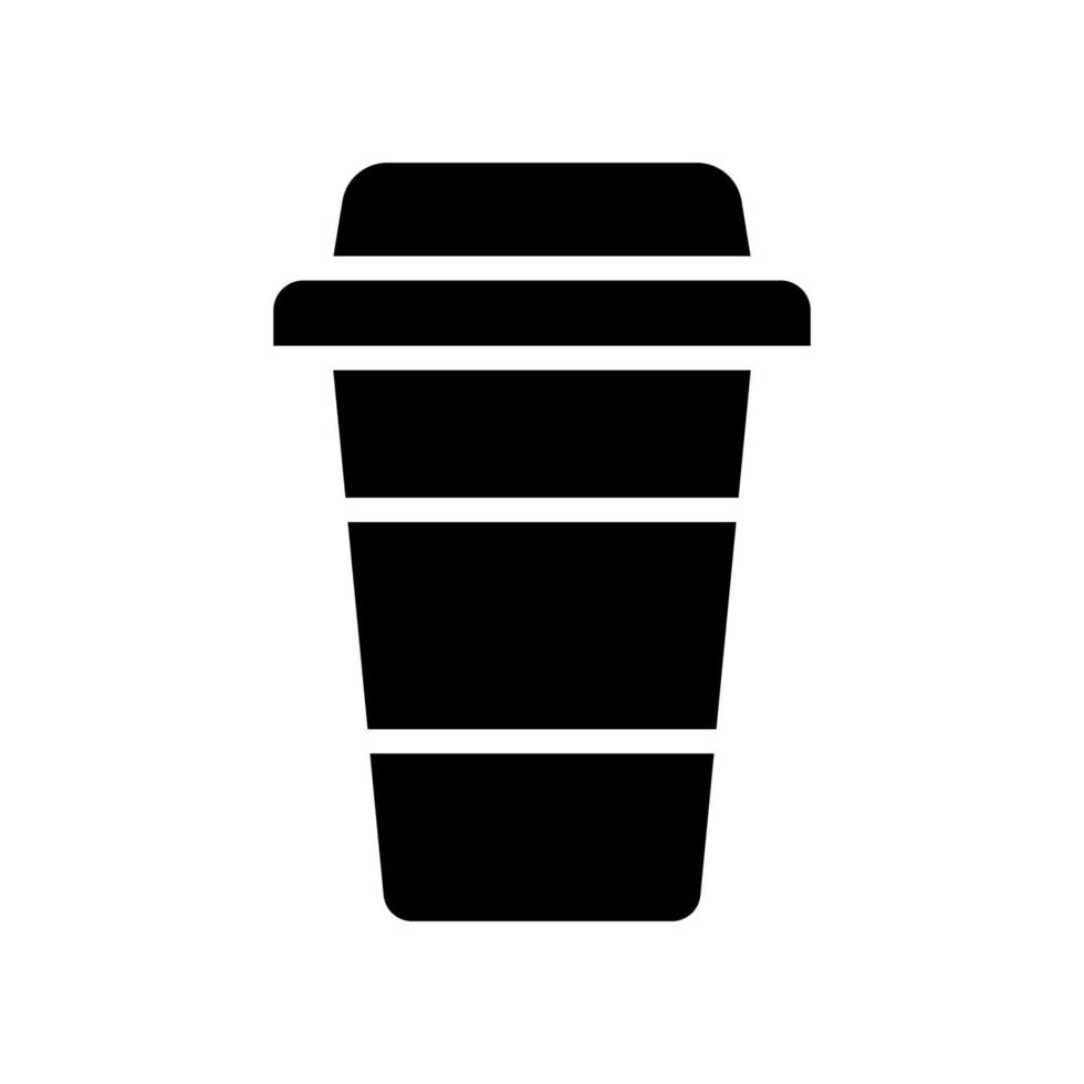 Abbildung Vektorgrafik von Kaffee-Pappbecher-Symbol vektor