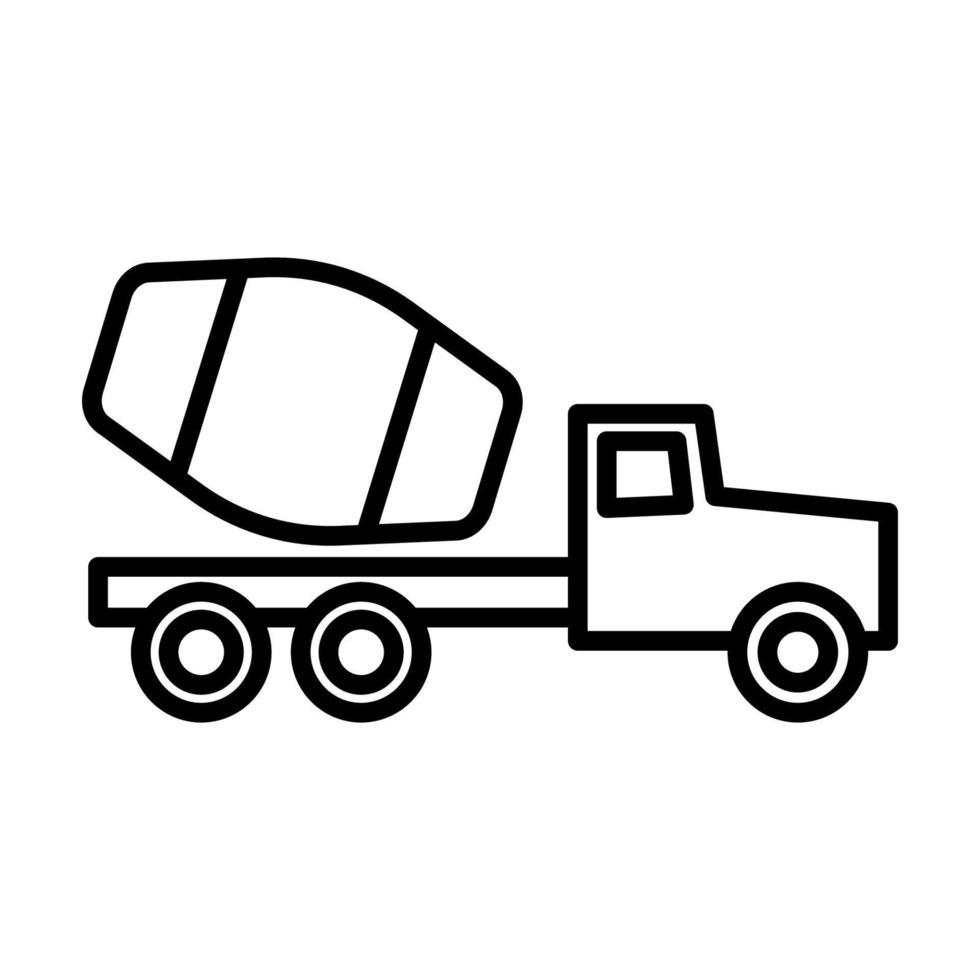 illustration vektorgrafik av lastbil ikon vektor