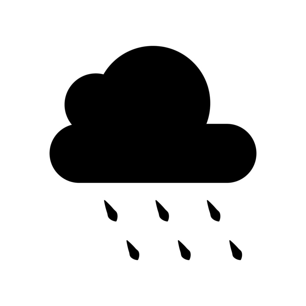 illustration vektorgrafik av regn ikon vektor