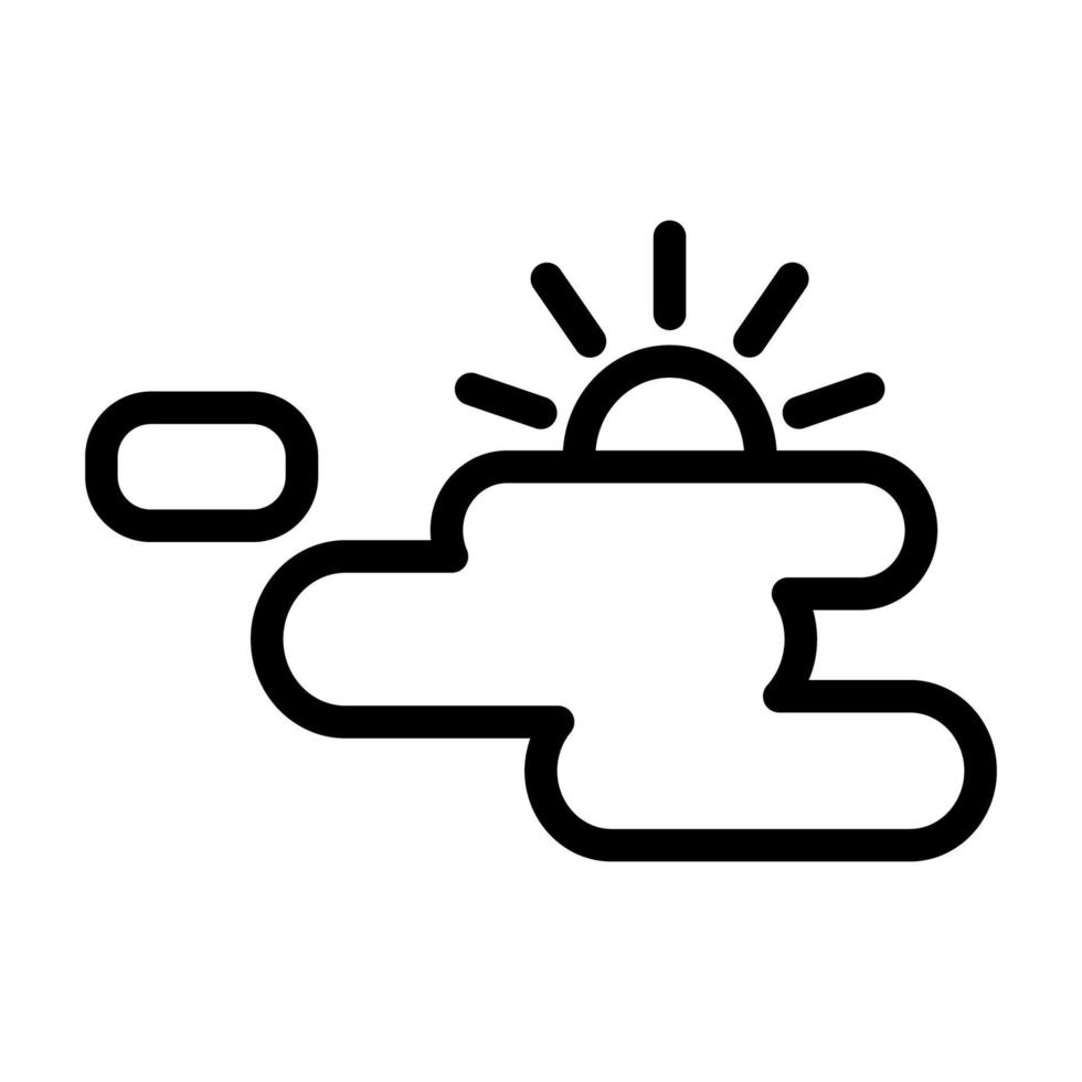illustration vektorgrafik av delvis molnigt ikon vektor