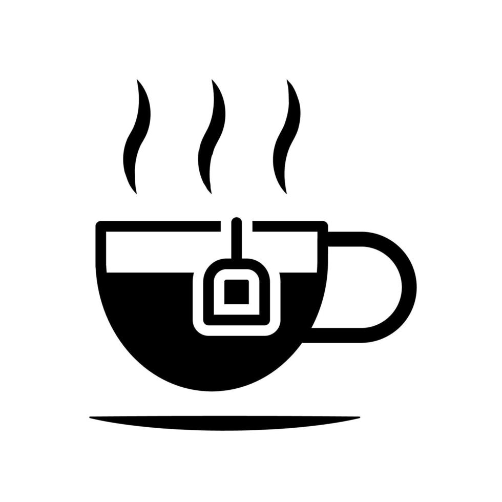 Abbildung Vektorgrafik der Tasse Tee-Symbol vektor