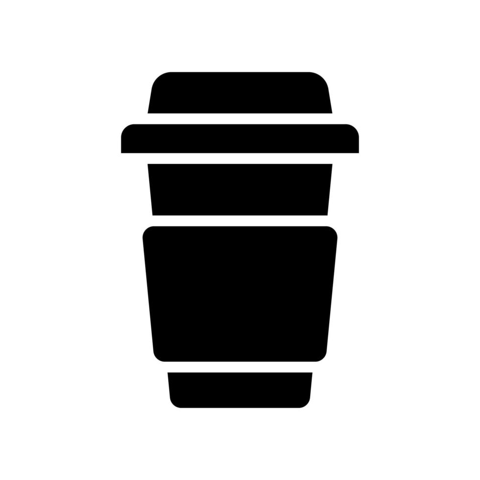 Abbildung Vektorgrafik von Kaffee-Pappbecher-Symbol vektor