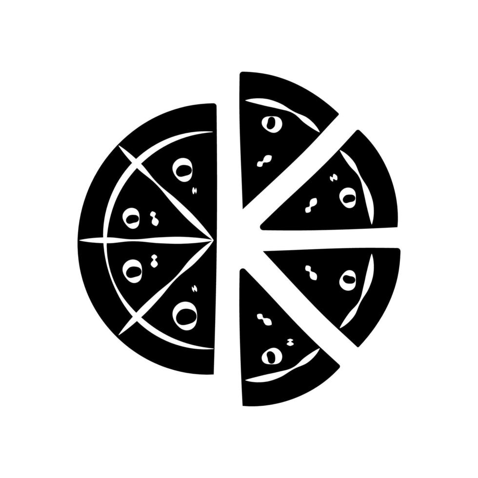 illustration vektorgrafik av pizza ikon vektor