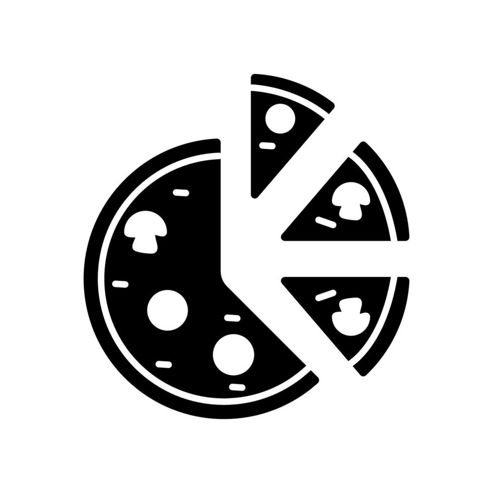 illustration vektorgrafik av pizza ikon vektor