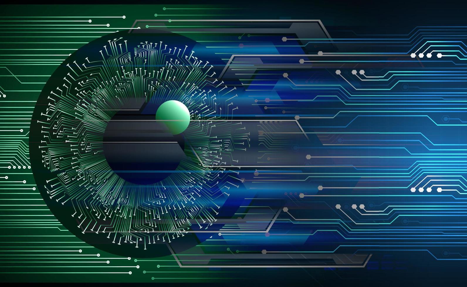 ögon cyber krets framtida teknik koncept bakgrund vektor