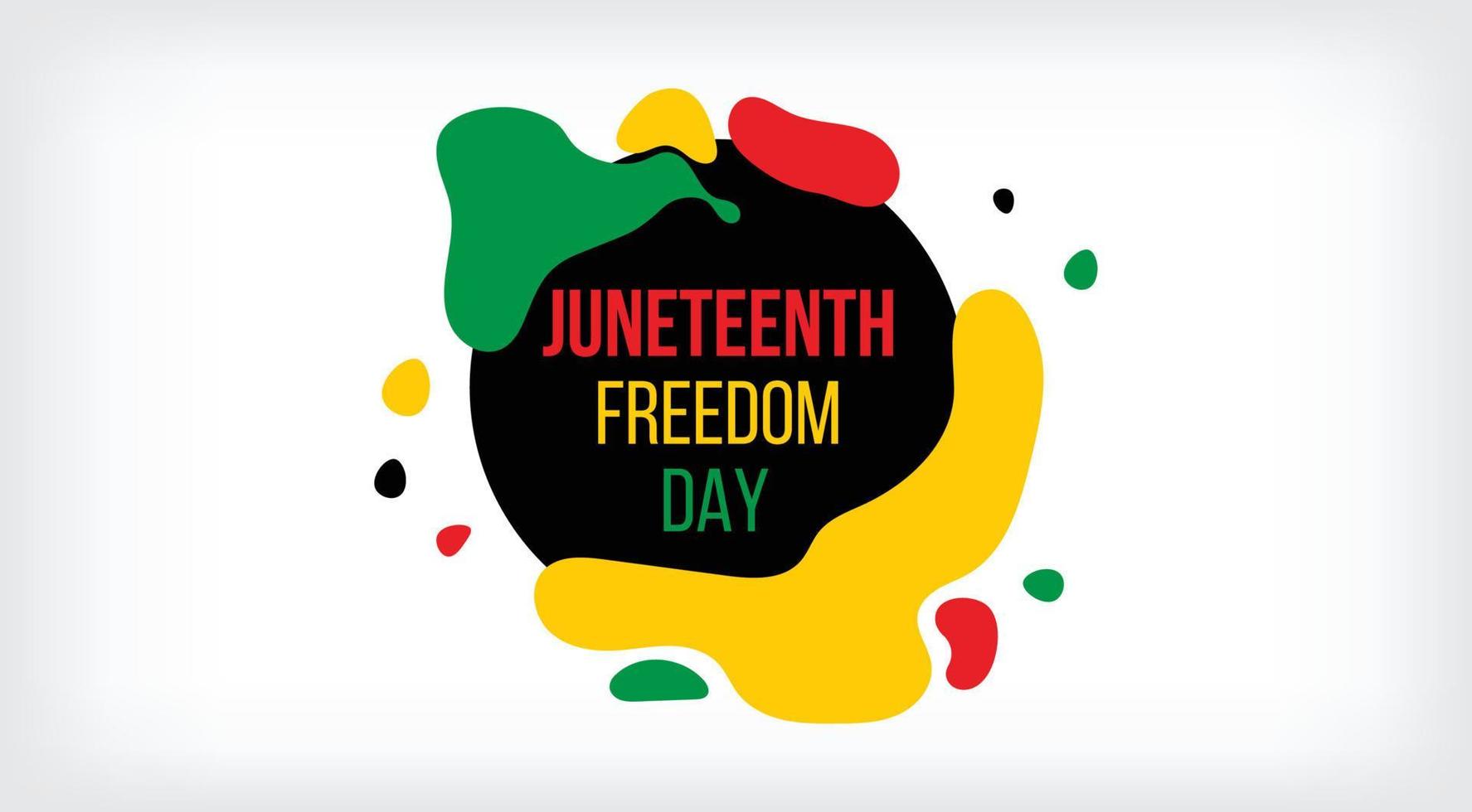 juneteenth freedom day 19 juni, emancipation day firad affisch, gratulationskort, banner och bakgrund juneteenth concept vector