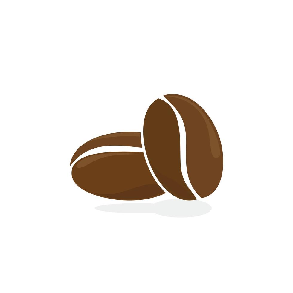Kaffeebohnen-Symbole. Kaffeebohne-Symbol-Vektor-Design-Illustration. Kaffeebohne-Symbol einfaches Zeichen. Kaffeebohnen-Logo. vektor