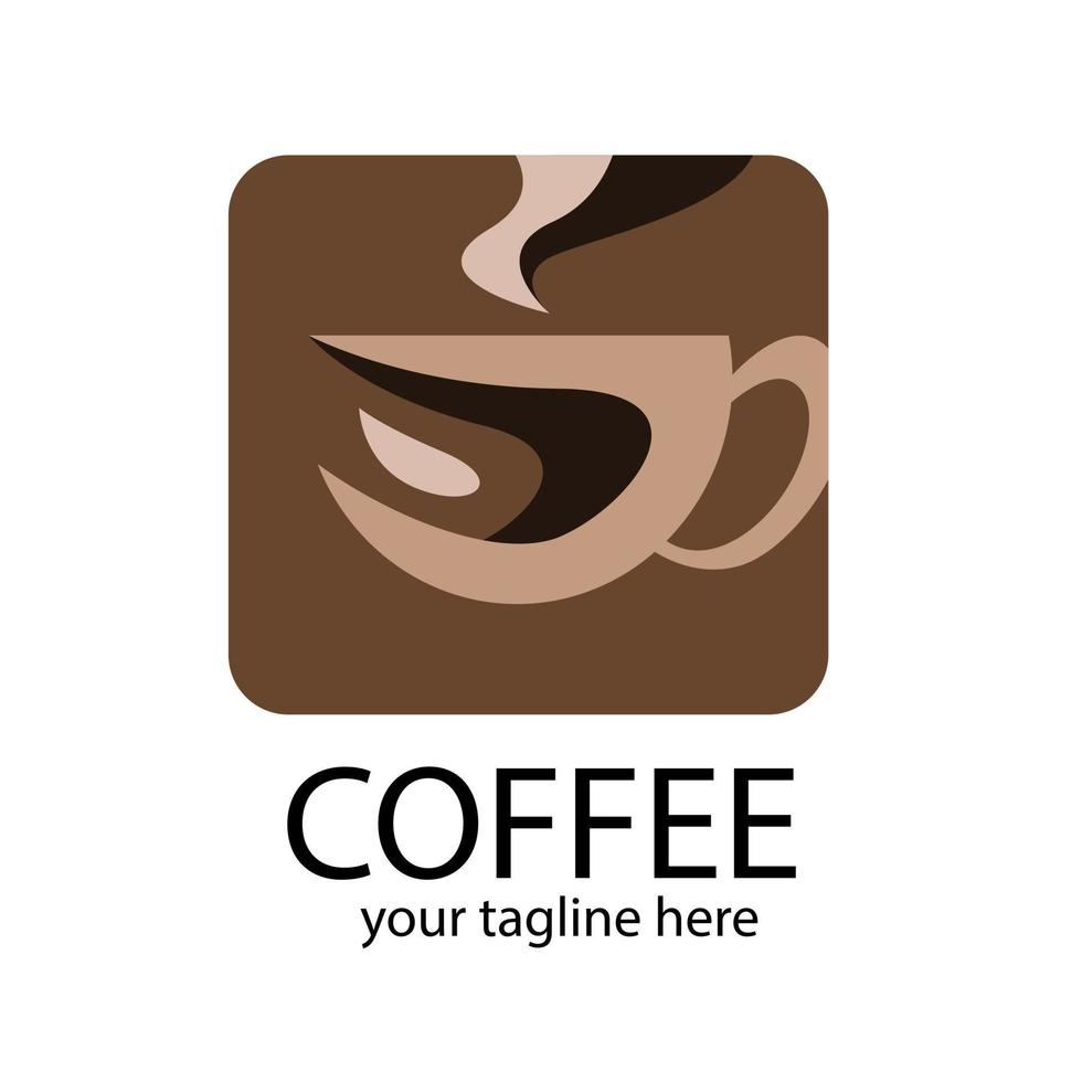 kaffe, kafé, café logotyp design inspiration vektor