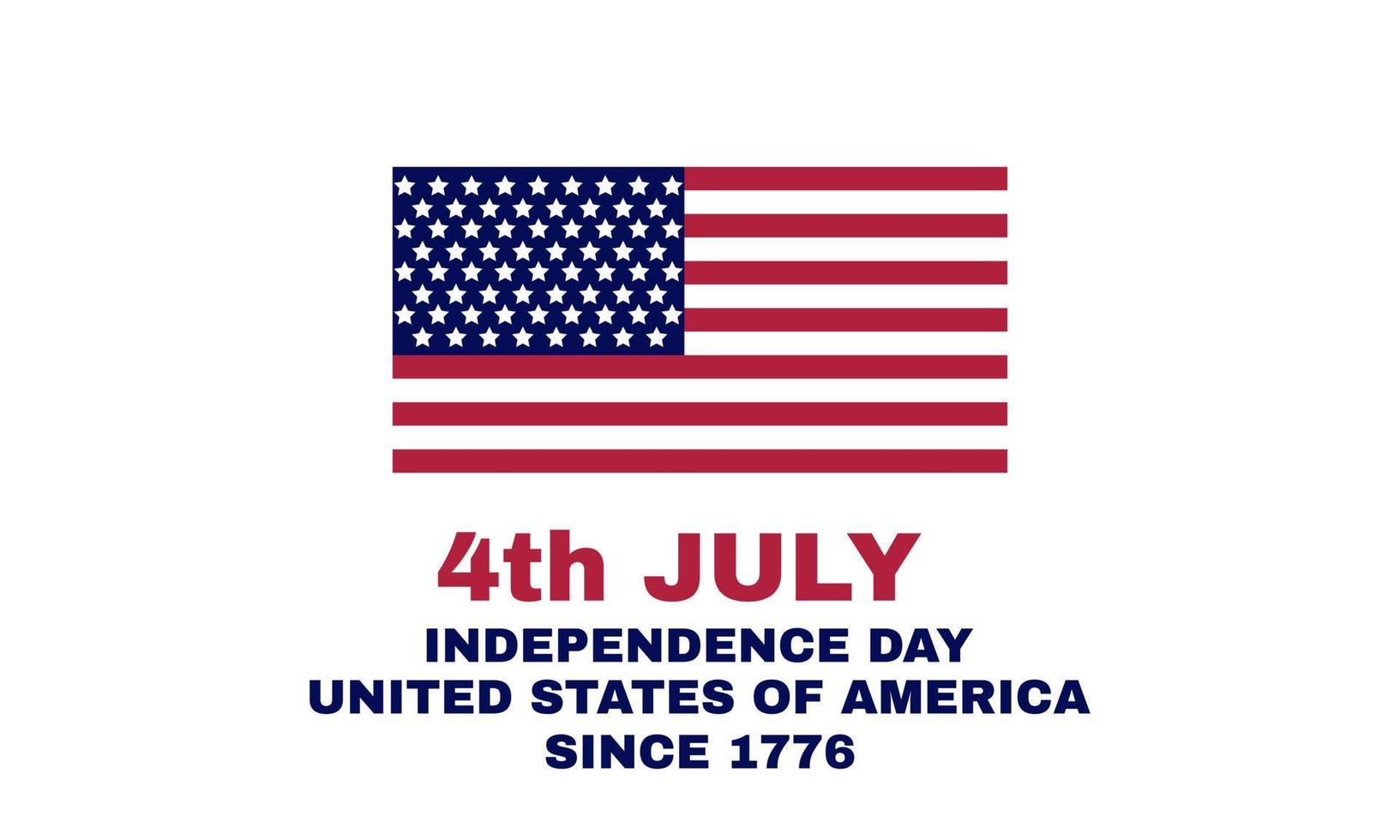 abstrakt fjärde juli flagga självständighetsdagen USA isolerad på vektor