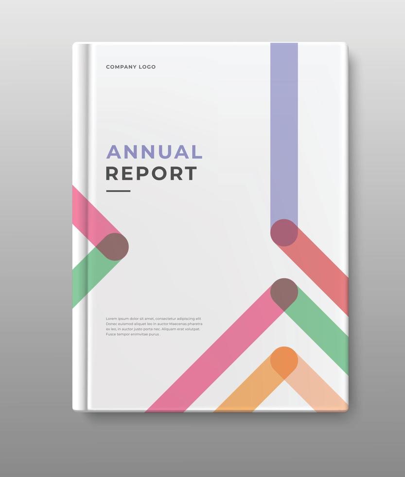 Jahresbericht-Cover-Design-Kollektion vektor