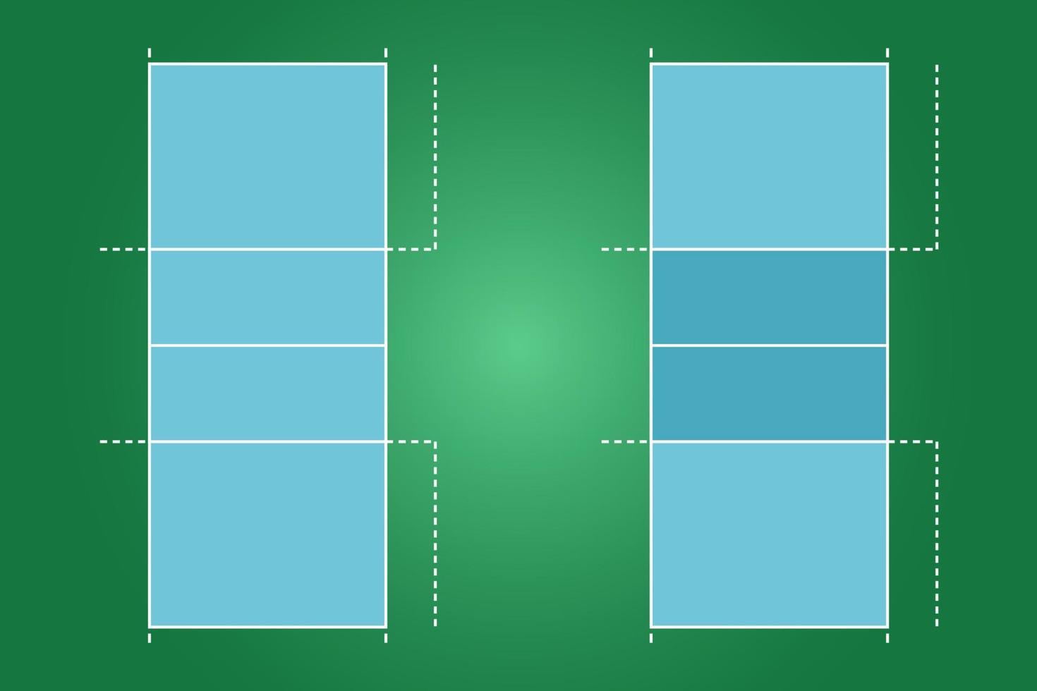 volleybollplan-volleybollplan platt design, volleyfält grafisk illustration, vektor för volleybollplan och layout.