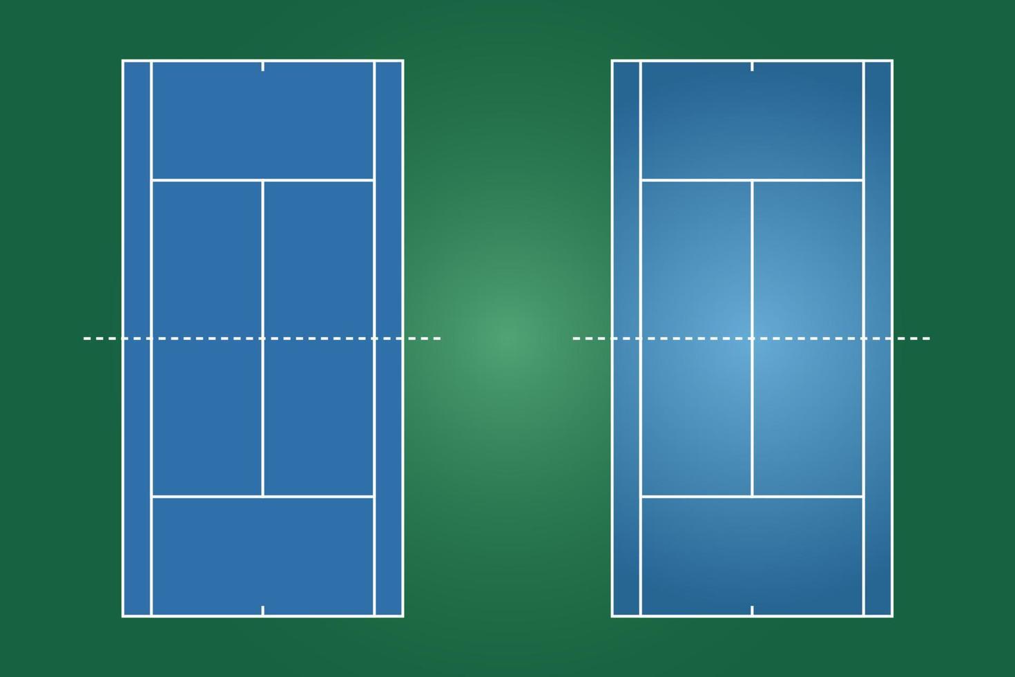 tennisfält-tennisfält platt design, gräsmatta tennisfält grafisk illustration, vektor av tennisbana och layout.