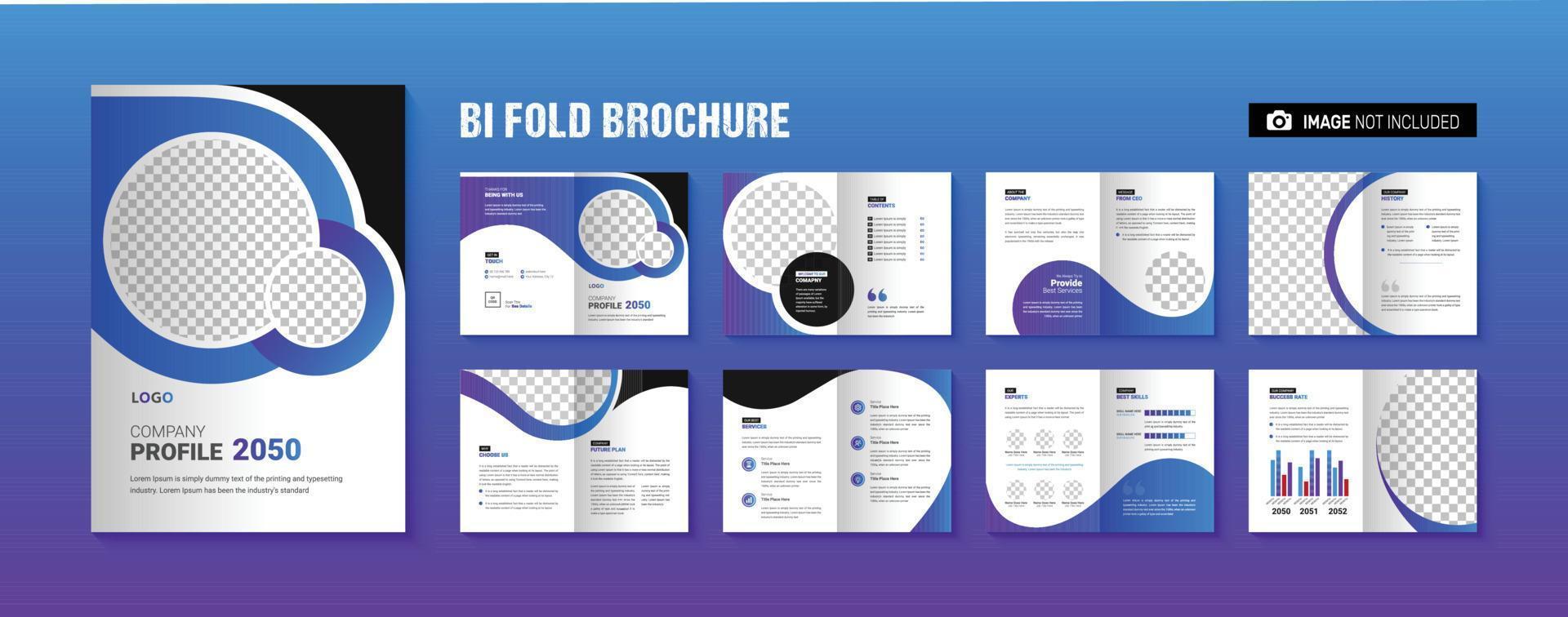 företagsprofil broschyr mall design kreativ modern företagsverksamhet broschyr layout vektor