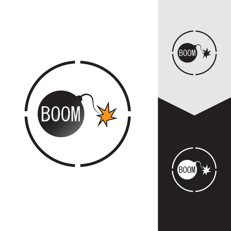 Boom-Symbol Vektor Hintergrund